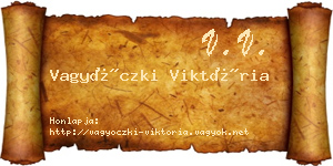 Vagyóczki Viktória névjegykártya