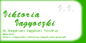 viktoria vagyoczki business card