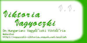 viktoria vagyoczki business card